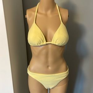Victorias Secret yellow terry bikini